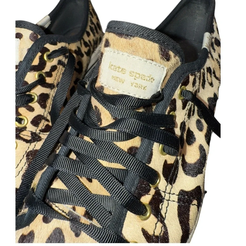 Kate Spade x Keds ‘Kickstart’ Leopard Calf Hair Low Top Sneaker